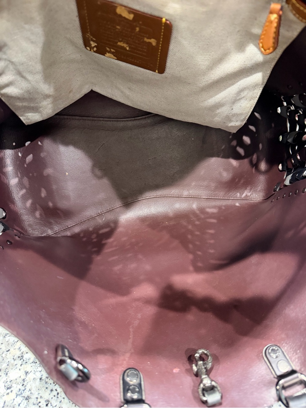1941 Coach Leather Tote Bag with Side Lace Details - Picture 5 of 8
